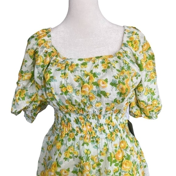 FAITHFULL THE BRAND Axel Mini Dress Morello Floral Print - Picture 7 of 10